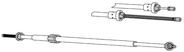 CEF RT02281 Cable, parking brake